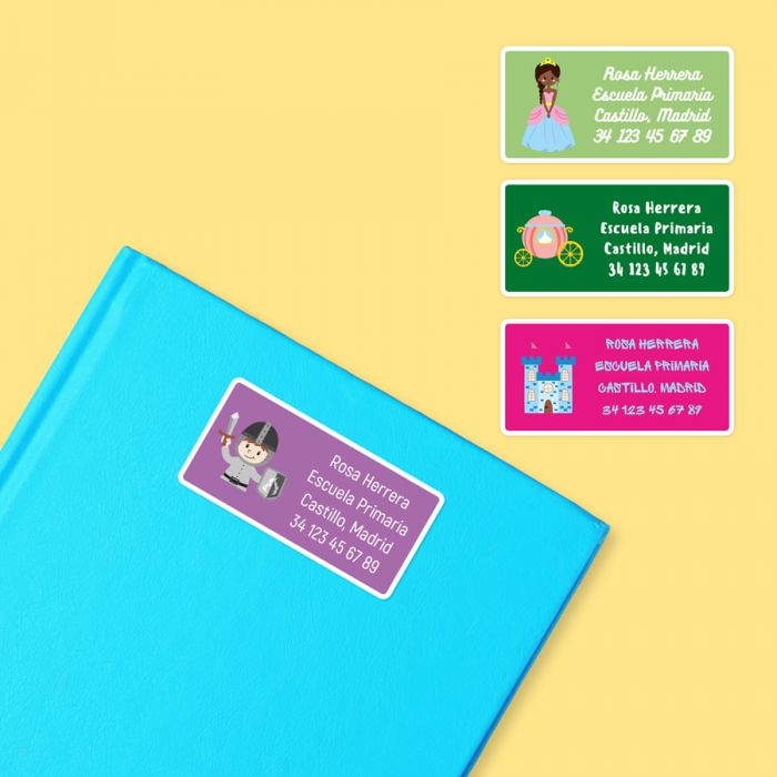 10 Etiquetas para Libros Cuadernos | Stickerkid