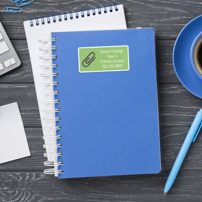 10 Personalized School Labels for books, notebooks, folders, diaries