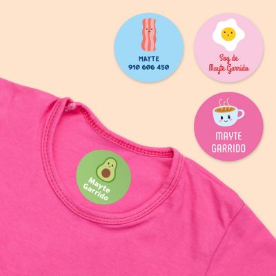 fricción digerir Evaluación Etiquetas para Ropa | Etiquetas termo-adhesivas | Etiquetas para marcar  zapatos, ropa y uniformes de niños | StickerKid